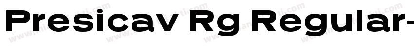 Presicav Rg Regular字体转换